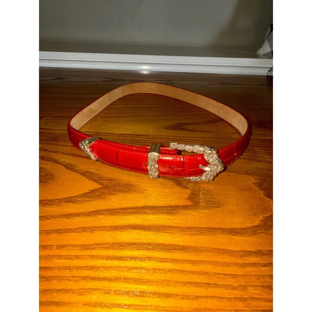 Brighton red croc